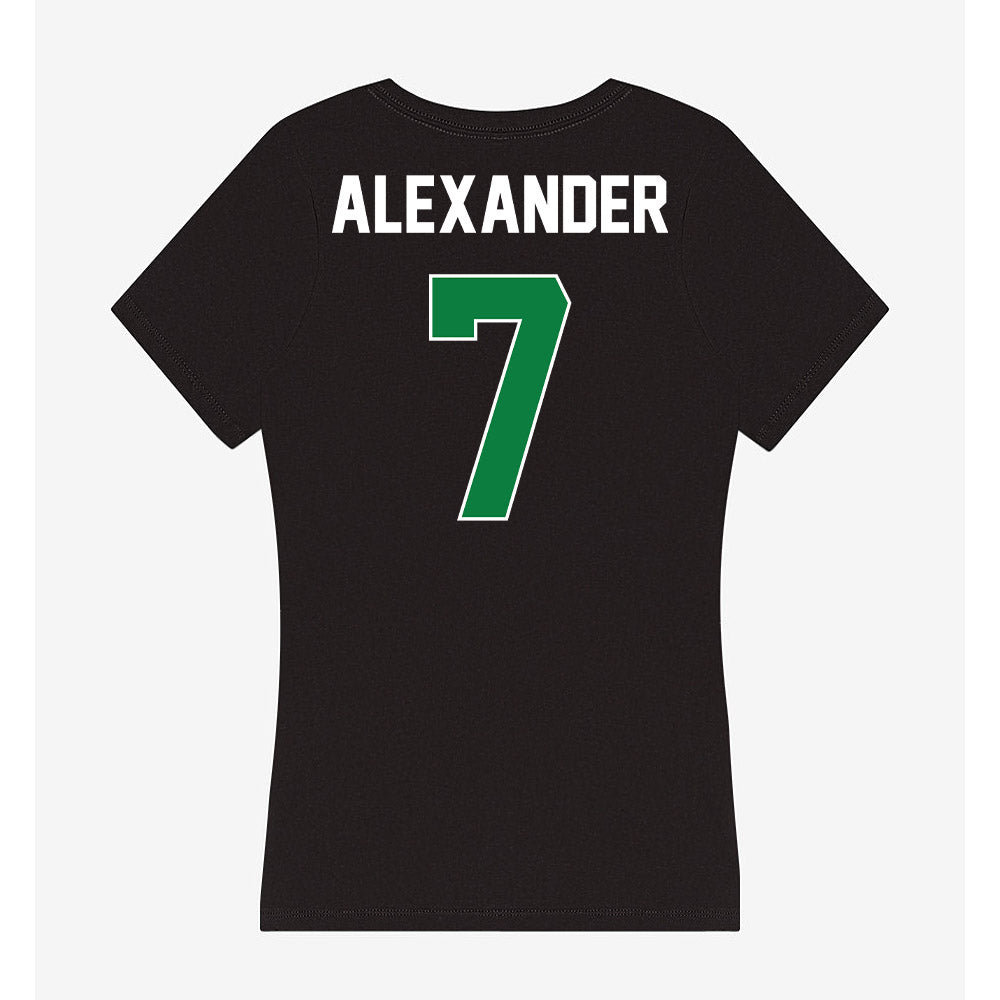 North Texas - NCAA Football : Aaron Alexander - Women's V-Neck T-Shirt-1