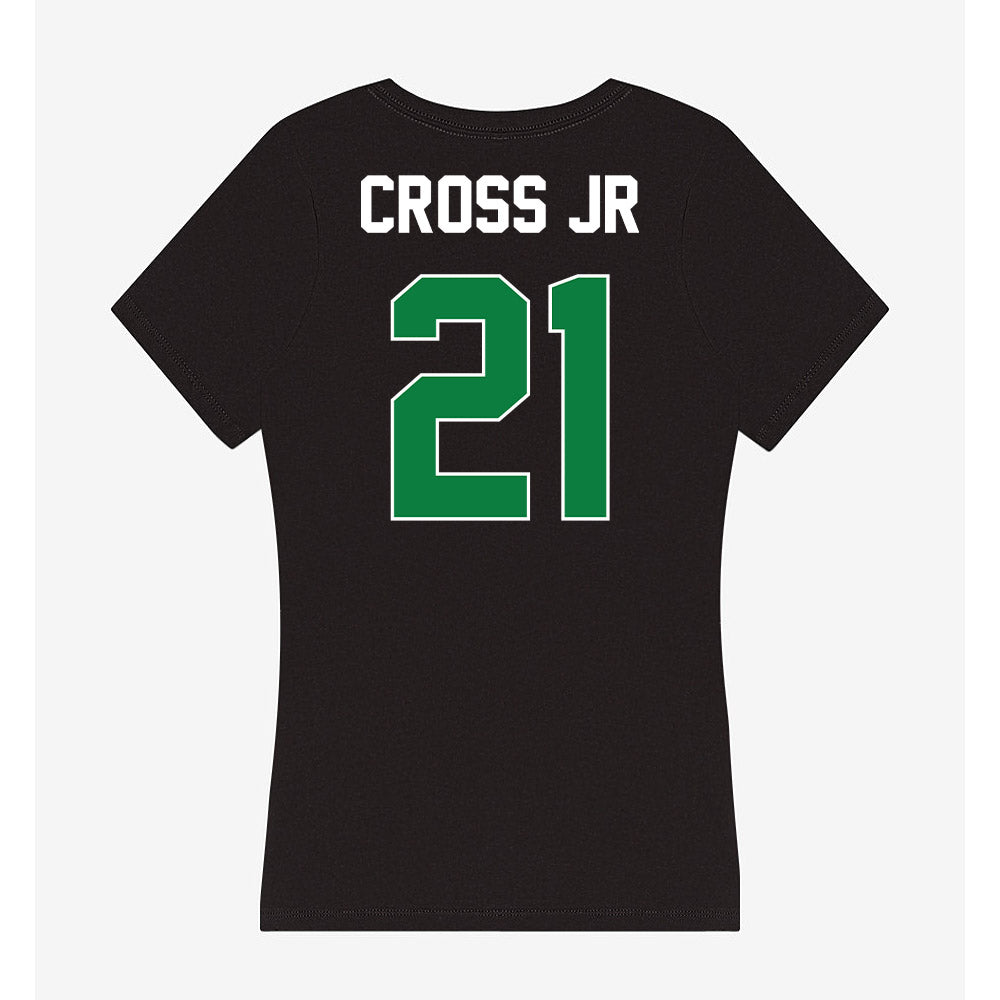 North Texas - NCAA Football : Jason Cross Jr - Women's V-Neck T-Shirt-1