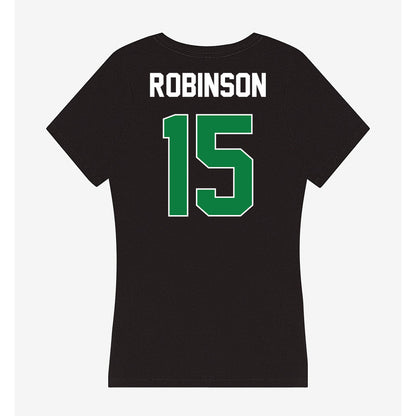 North Texas - NCAA Men's Basketball : Reece Robinson - Women's V-Neck T-Shirt-1