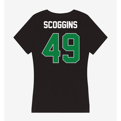 North Texas - NCAA Football : Brodie Scoggins - Women's V-Neck T-Shirt-1
