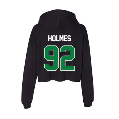 North Texas - NCAA Football : Grady Holmes - Women's Crop Fleece Hooded Sweatshirt-1