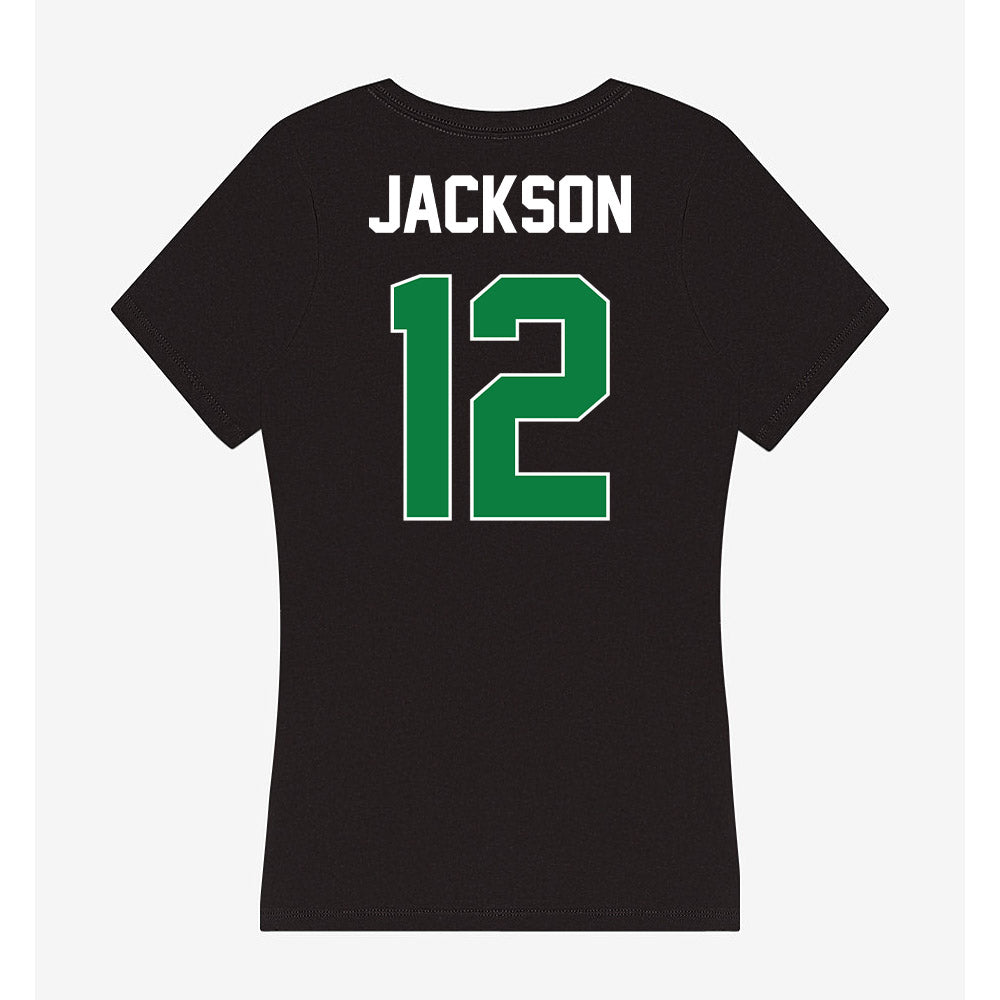 North Texas - NCAA Women's Volleyball : Jahniya Jackson - Women's V-Neck T-Shirt-1