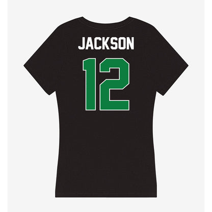 North Texas - NCAA Women's Volleyball : Jahniya Jackson - Women's V-Neck T-Shirt-1