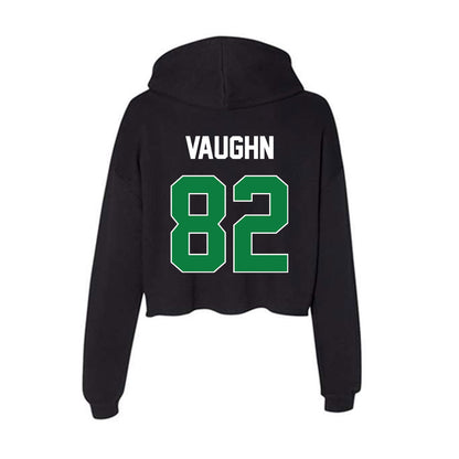 North Texas - NCAA Football : Connor Vaughn - Women's Crop Fleece Hoodie-1