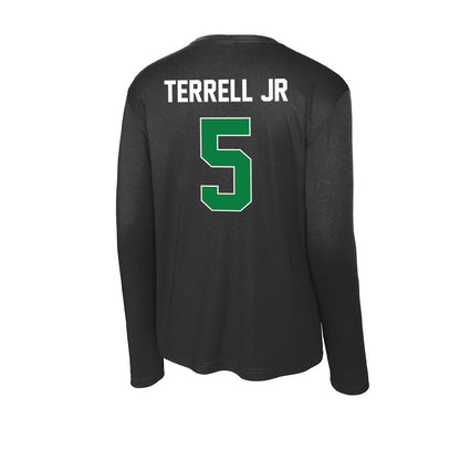 North Texas - NCAA Men's Basketball : david terrell jr - Activewear Long Sleeve T-Shirt-1