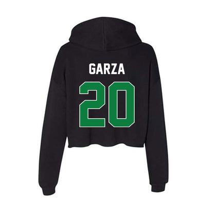 North Texas - NCAA Football : Bryce Garza - Women's Crop Fleece Hoodie-1