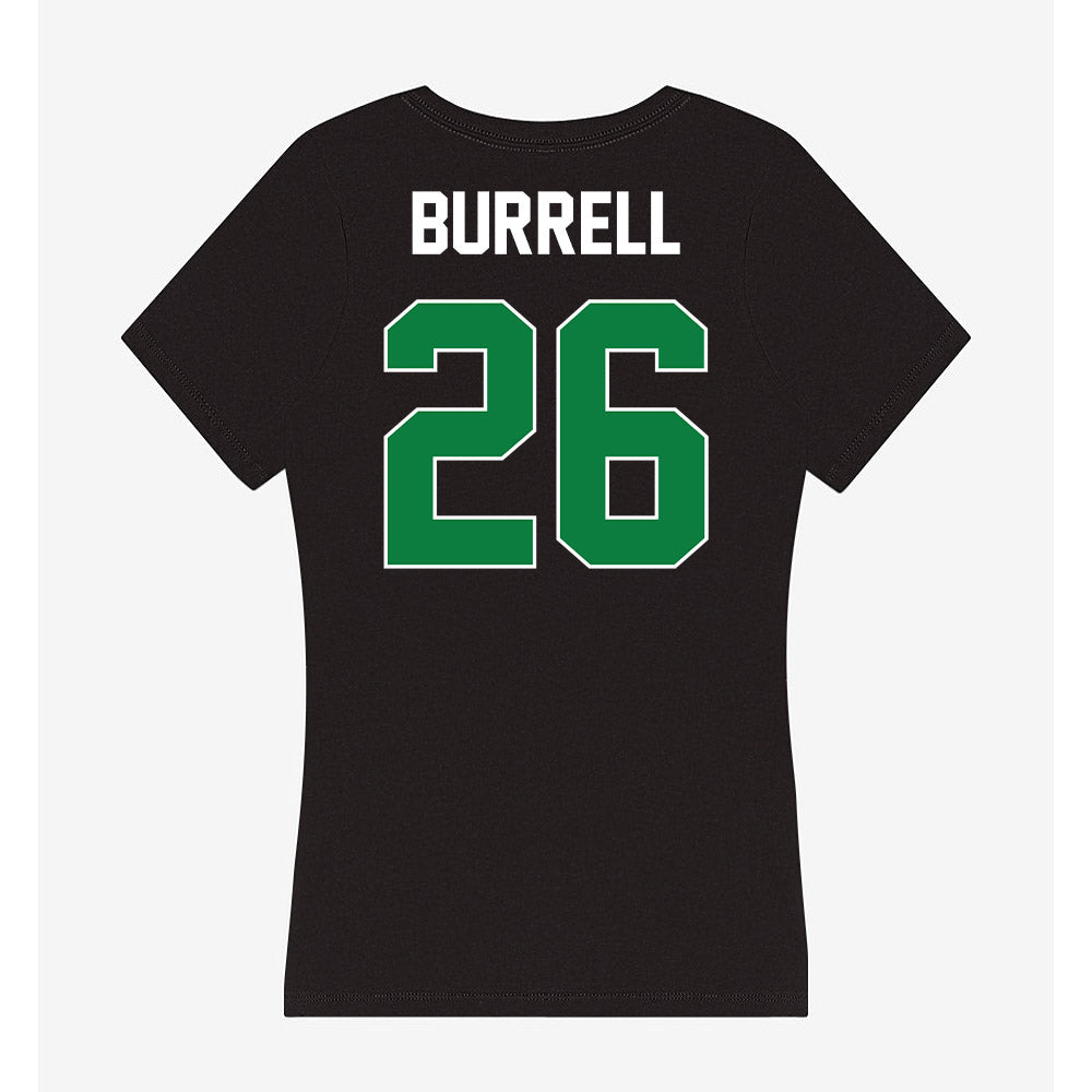 North Texas - NCAA Football : S'Maje Burrell - Women's V-Neck T-Shirt-1
