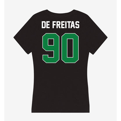North Texas - NCAA Football : Dominic De Freitas - Women's V-Neck T-Shirt-1