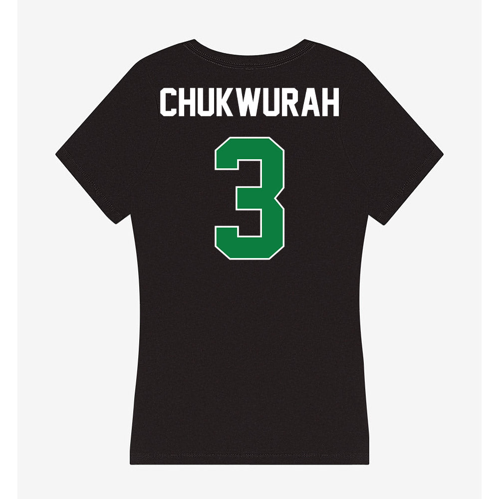 North Texas - NCAA Football : TJ Chukwurah - Women's V-Neck T-Shirt-1