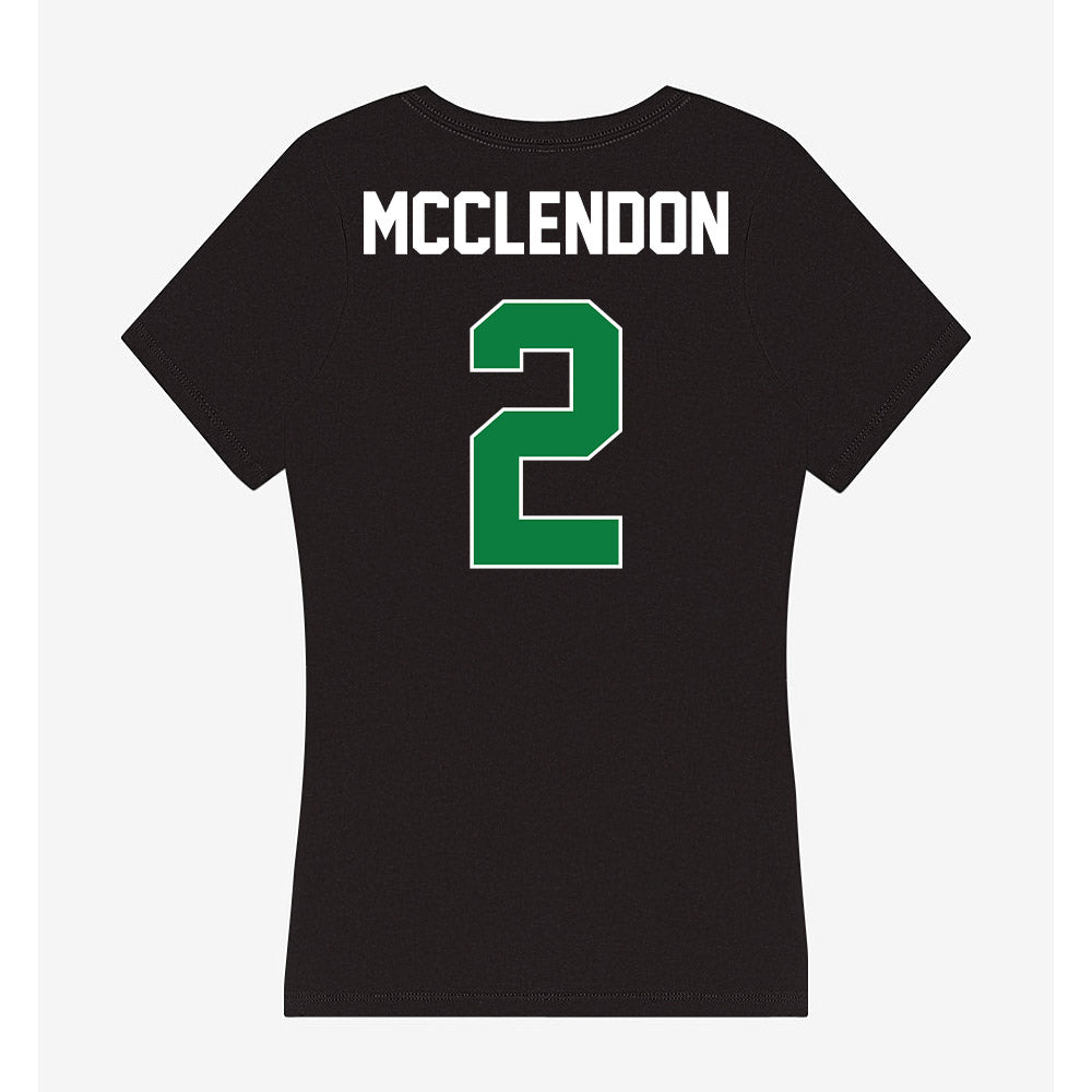 North Texas - NCAA Men's Basketball : William Mcclendon - Women's V-Neck T-Shirt-1