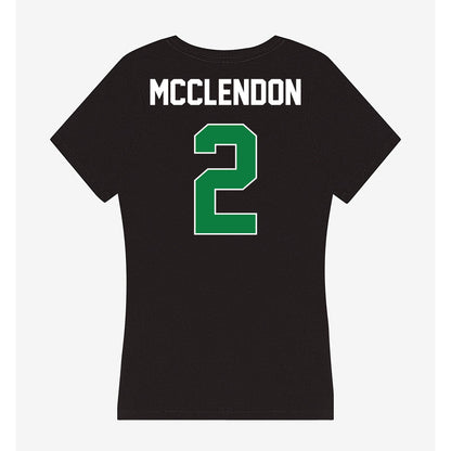 North Texas - NCAA Men's Basketball : William Mcclendon - Women's V-Neck T-Shirt-1
