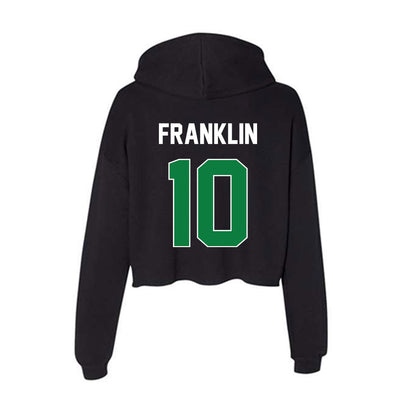 North Texas - NCAA Men's Basketball : Cole Franklin - Women's Crop Fleece Hoodie-1