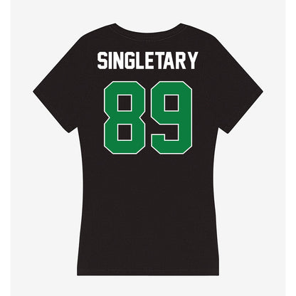 North Texas - NCAA Football : Jerious Singletary - Women's V-Neck T-Shirt-1