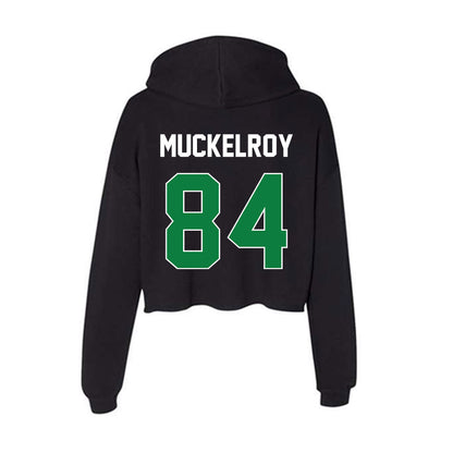 North Texas - NCAA Football : Jackson Muckelroy - Women's Crop Fleece Hoodie-1