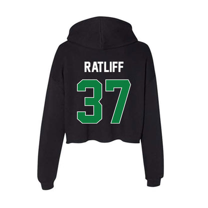 North Texas - NCAA Football : Ian Ratliff - Women's Crop Fleece Hoodie-1