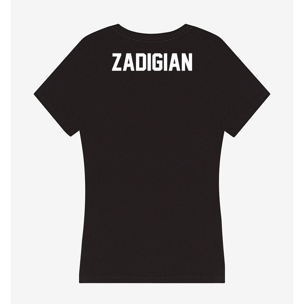 North Texas - NCAA Women's Swimming & Diving : Ava Zadigian - Women's V-Neck T-Shirt-1
