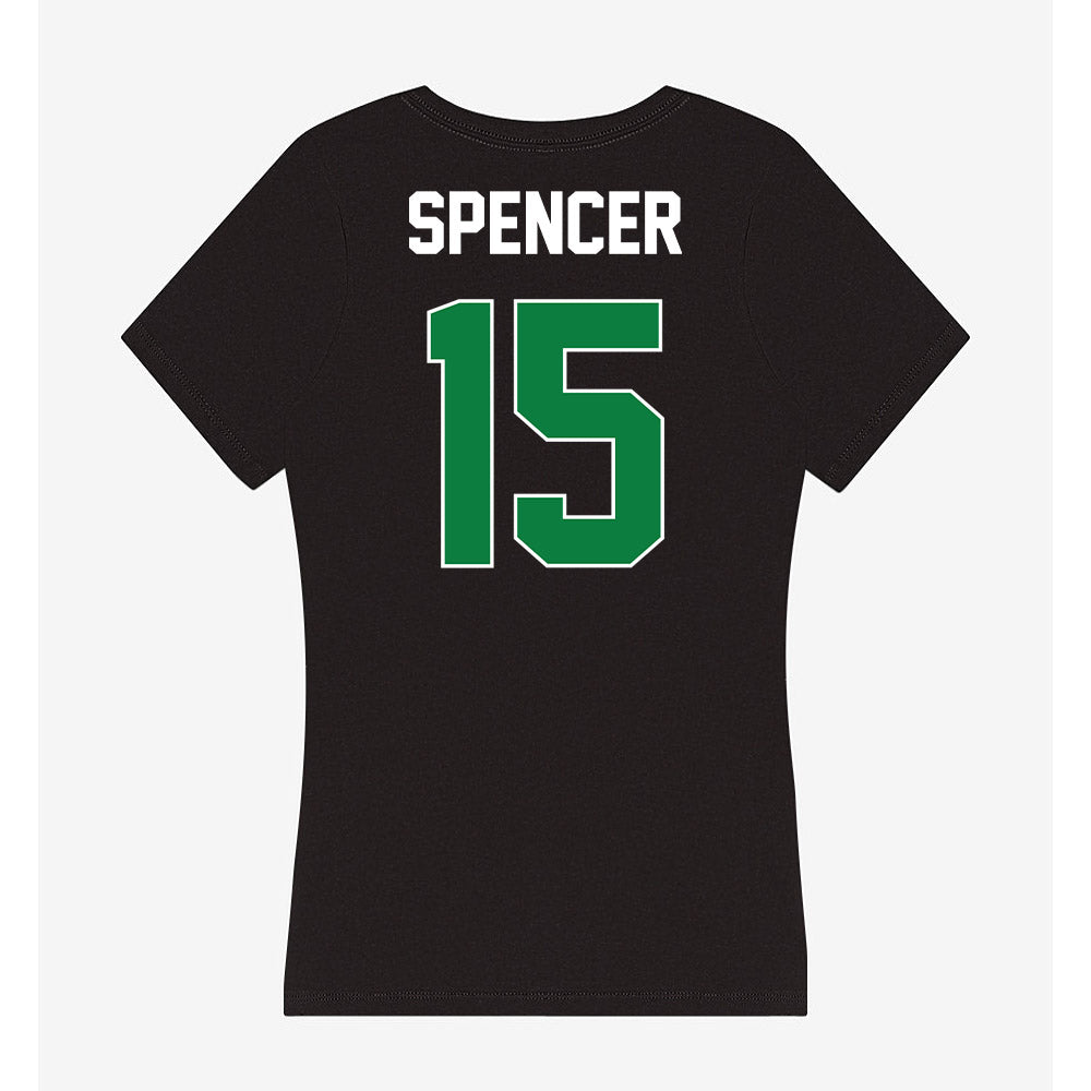 North Texas - NCAA Women's Basketball : Cherie Spencer - Women's V-Neck T-Shirt-1