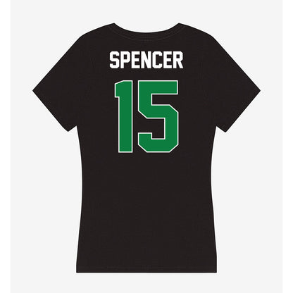 North Texas - NCAA Women's Basketball : Cherie Spencer - Women's V-Neck T-Shirt-1