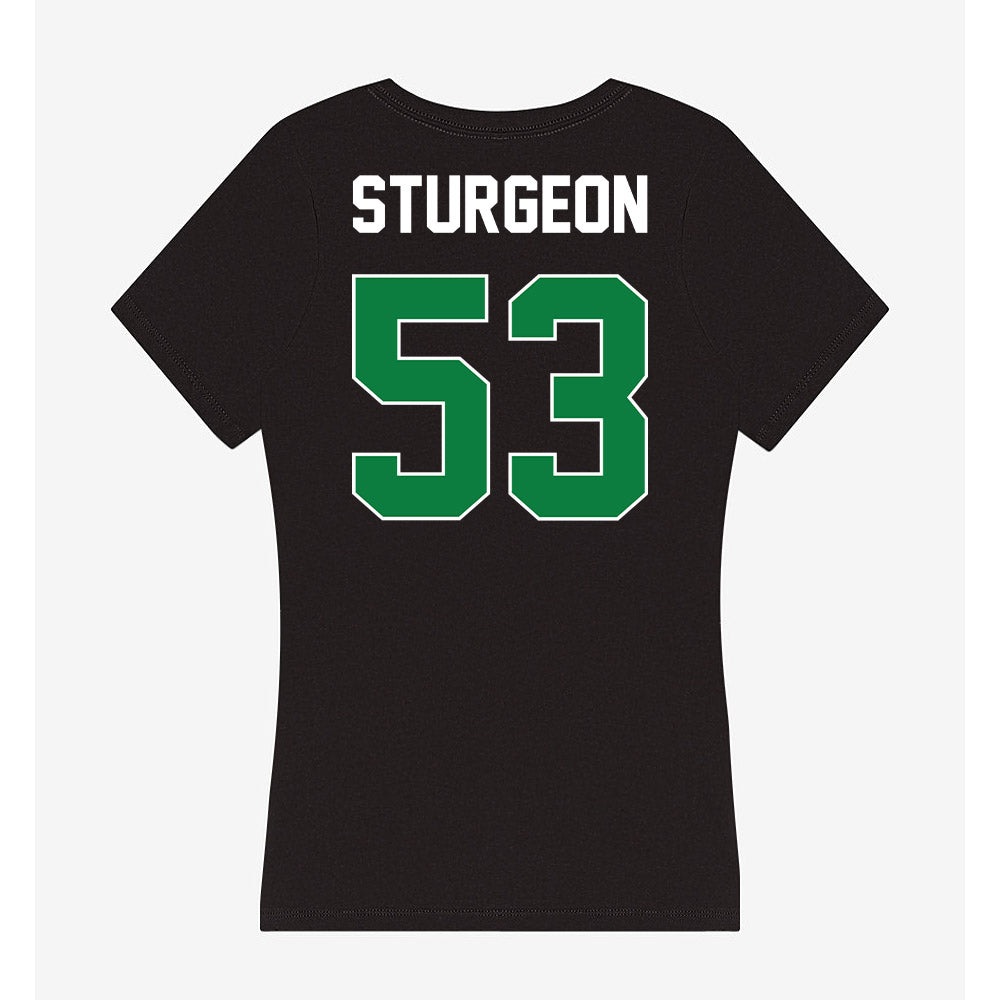 North Texas - NCAA Football : Rohan Sturgeon - Women's V-Neck T-Shirt-1
