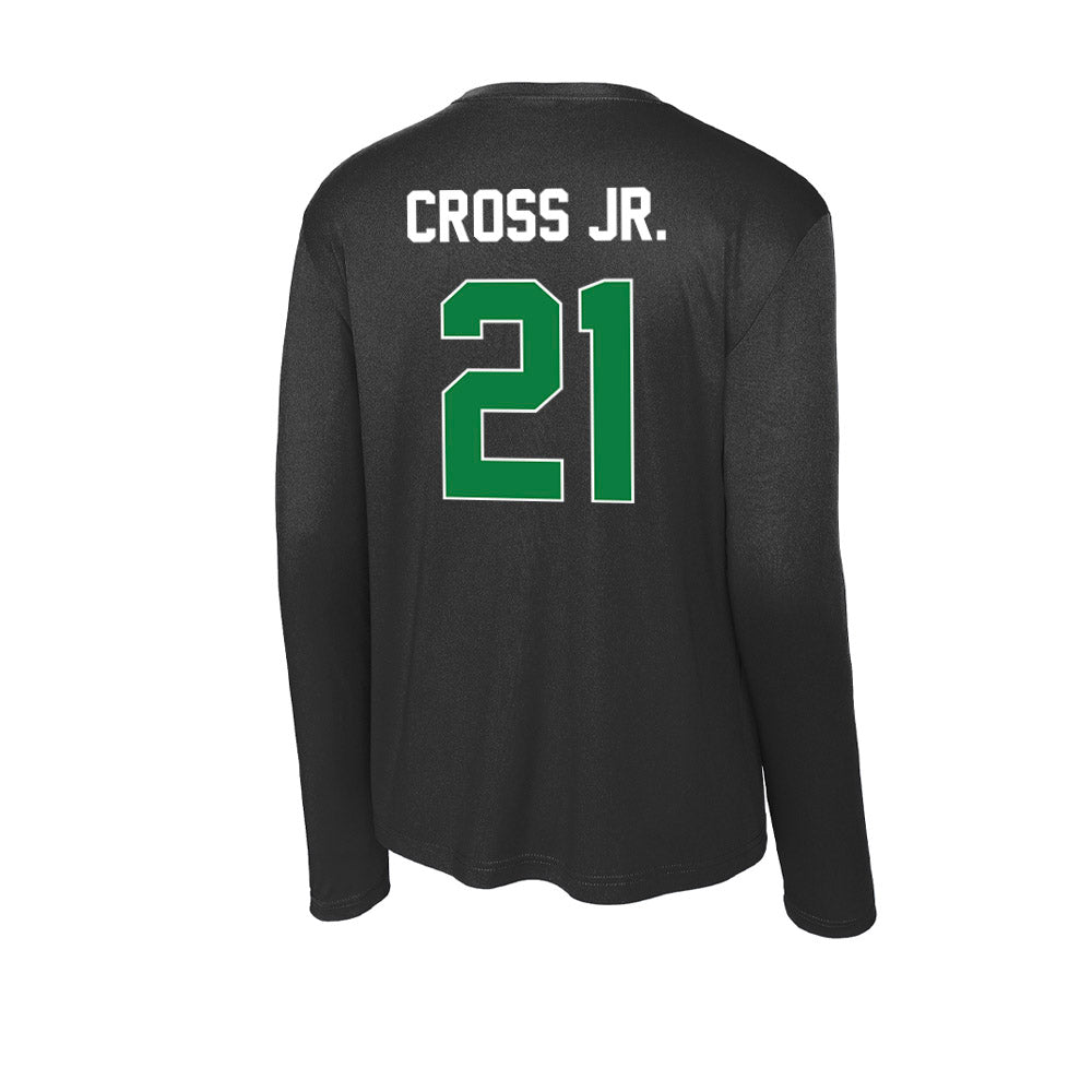 North Texas - NCAA Football : Jason Cross Jr. - Activewear Long Sleeve T-Shirt-1