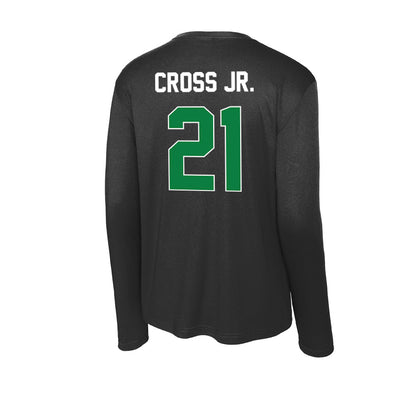 North Texas - NCAA Football : Jason Cross Jr. - Activewear Long Sleeve T-Shirt-1