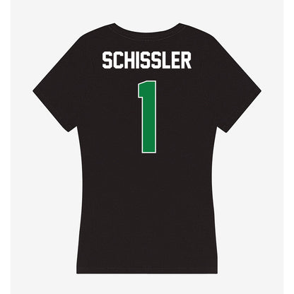 North Texas - NCAA Women's Basketball : Andi Schissler - Women's V-Neck T-Shirt-1