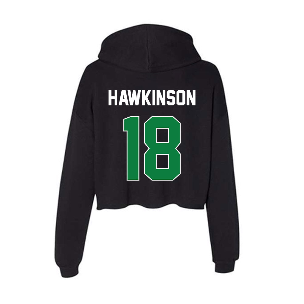 North Texas - NCAA Women's Volleyball : Paige Hawkinson - Women's Crop Fleece Hoodie-1