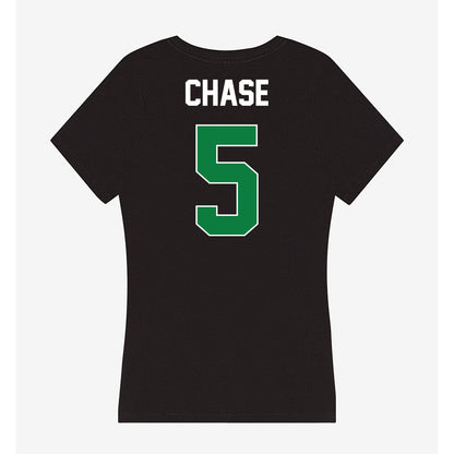 North Texas - NCAA Women's Basketball : Mekhia Chase - Women's V-Neck T-Shirt-1