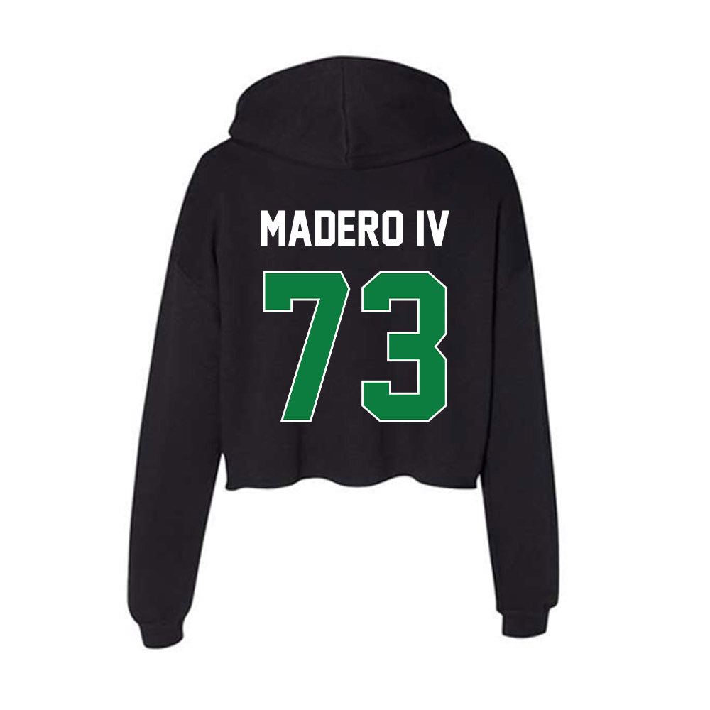 North Texas - NCAA Football : Julio Madero IV - Women's Crop Fleece Hoodie-1