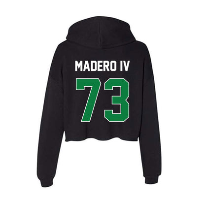 North Texas - NCAA Football : Julio Madero IV - Women's Crop Fleece Hoodie-1