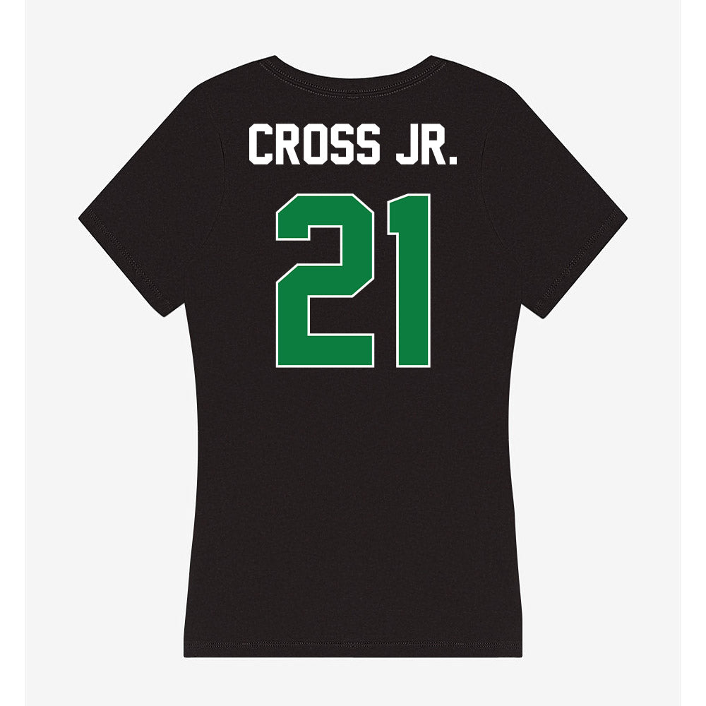 North Texas - NCAA Football : Jason Cross Jr. - Women's V-Neck T-Shirt-1