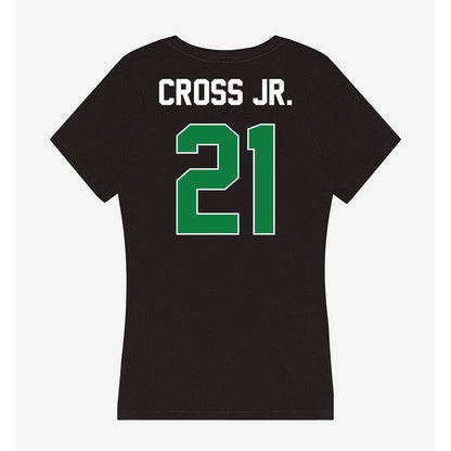 North Texas - NCAA Football : Jason Cross Jr. - Women's V-Neck T-Shirt-1
