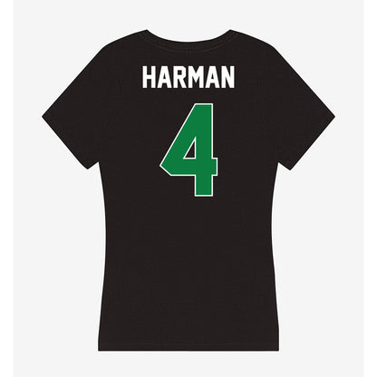 North Texas - NCAA Softball : Bradi Harman - Women's V-Neck T-Shirt-1