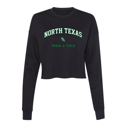 North Texas - NCAA Women's Track & Field : Allison Stigarll - Women's Cropped Crew Fleece-0