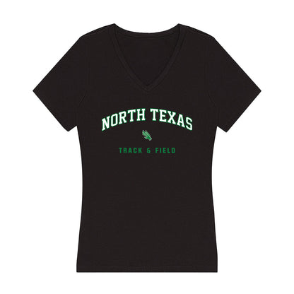 North Texas - NCAA Women's Track & Field : Payton Guye - Women's V-Neck T-Shirt-0