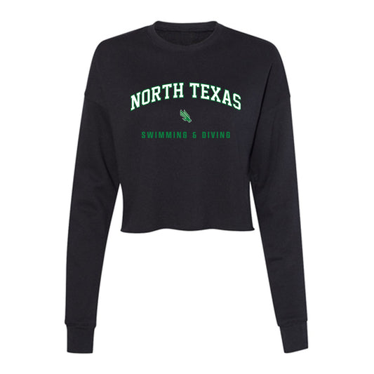 North Texas - NCAA Women's Swimming & Diving : Ava Zadigian - Women's Cropped Crew Fleece-0