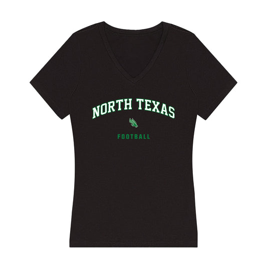 North Texas - NCAA Football : Willie Goodacre - Women's V-Neck T-Shirt-0