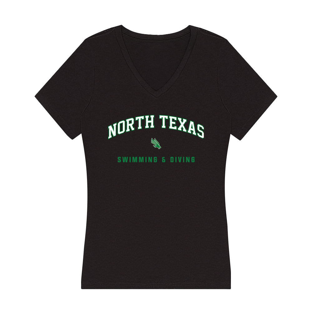 North Texas - NCAA Women's Swimming & Diving : Vivian Anderson - Women's V-Neck T-Shirt-0