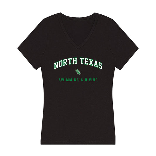 North Texas - NCAA Women's Swimming & Diving : Vivian Anderson - Women's V-Neck T-Shirt-0