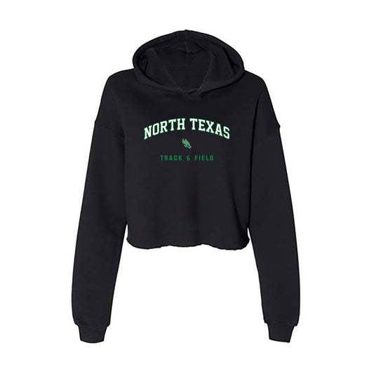 North Texas - NCAA Women's Track & Field : Ava Roberts - Women's Crop Fleece Hoodie-0