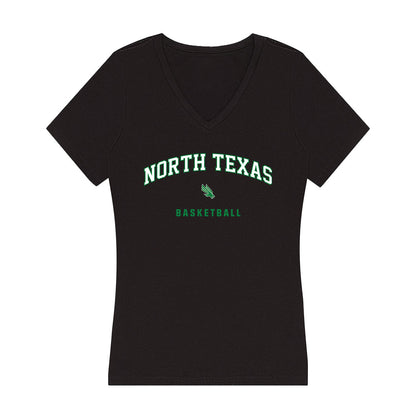 North Texas - NCAA Women's Basketball : KaMyra Barber - Women's V-Neck T-Shirt-0