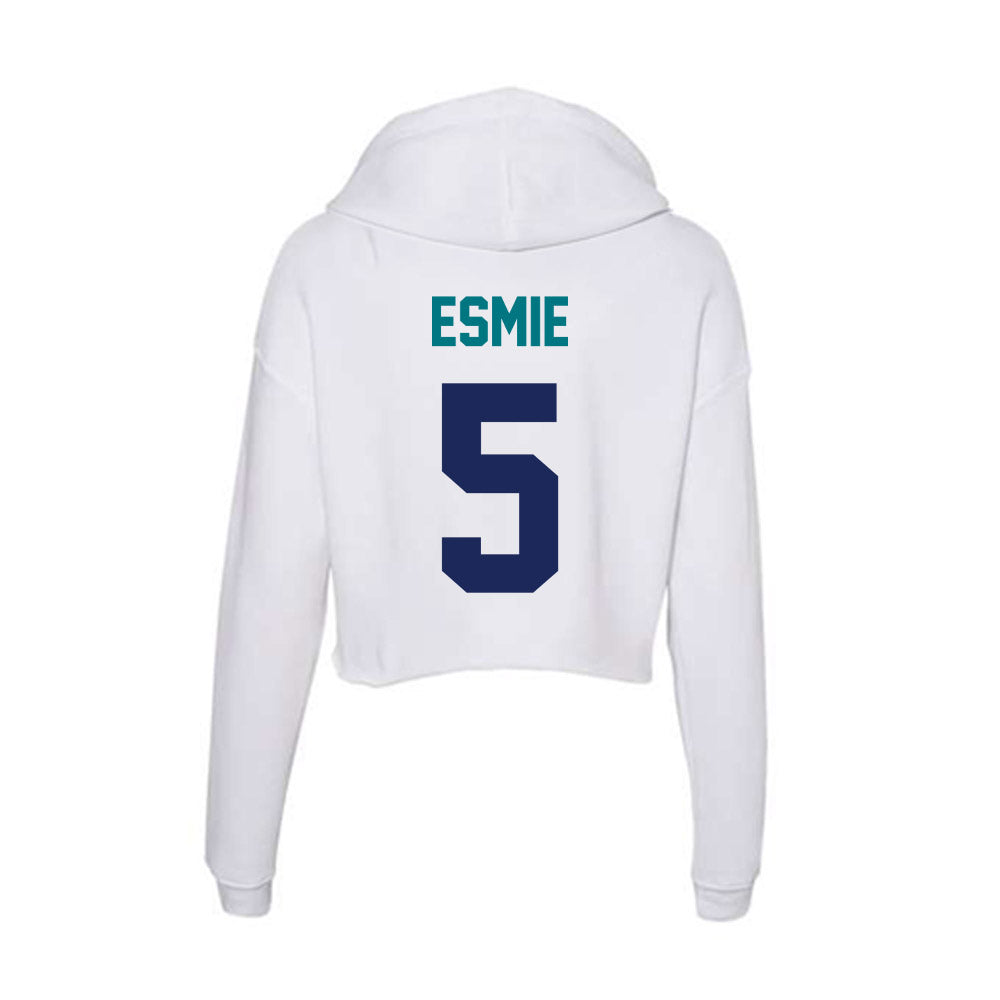 UNC Wilmington - NCAA Women's Volleyball : Morgan Esmie - Classic Shersey Women's Crop Fleece Hoodie-1