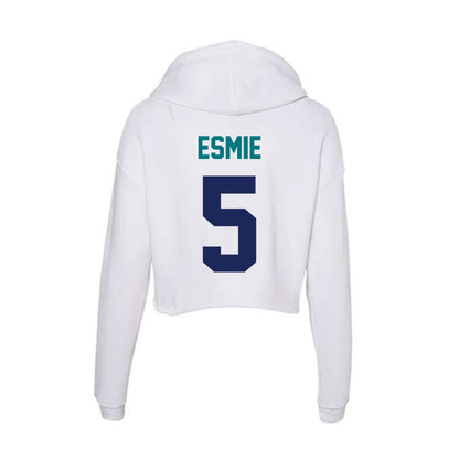 UNC Wilmington - NCAA Women's Volleyball : Morgan Esmie - Classic Shersey Women's Crop Fleece Hoodie-1