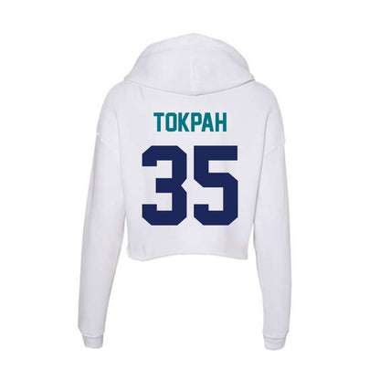 UNC Wilmington - NCAA Men's Basketball : Adam Tokpah - Classic Shersey Women's Crop Fleece Hooded Sweatshirt-1