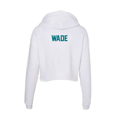 UNC Wilmington - NCAA Men's Track & Field : Robert Wade - Classic Shersey Women's Crop Fleece Hoodie-1