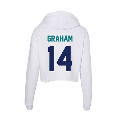 UNC Wilmington - NCAA Women's Volleyball : Courtney Graham - Classic Shersey Women's Crop Fleece Hoodie-1