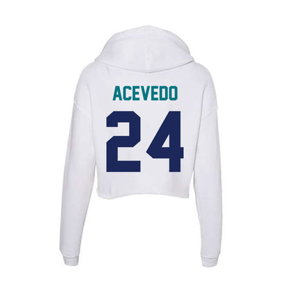 UNC Wilmington - NCAA Men's Soccer : Christian Acevedo - Classic Shersey Women's Crop Fleece Hoodie-1