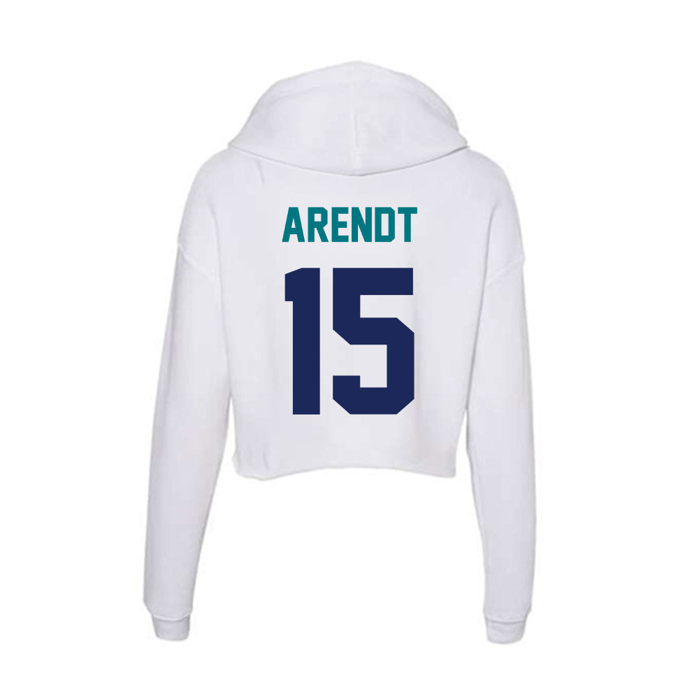 UNC Wilmington - NCAA Baseball : Jayson Arendt - Classic Shersey Women's Crop Fleece Hoodie-1
