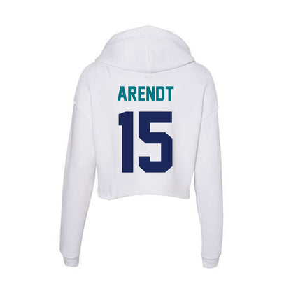 UNC Wilmington - NCAA Baseball : Jayson Arendt - Classic Shersey Women's Crop Fleece Hoodie-1