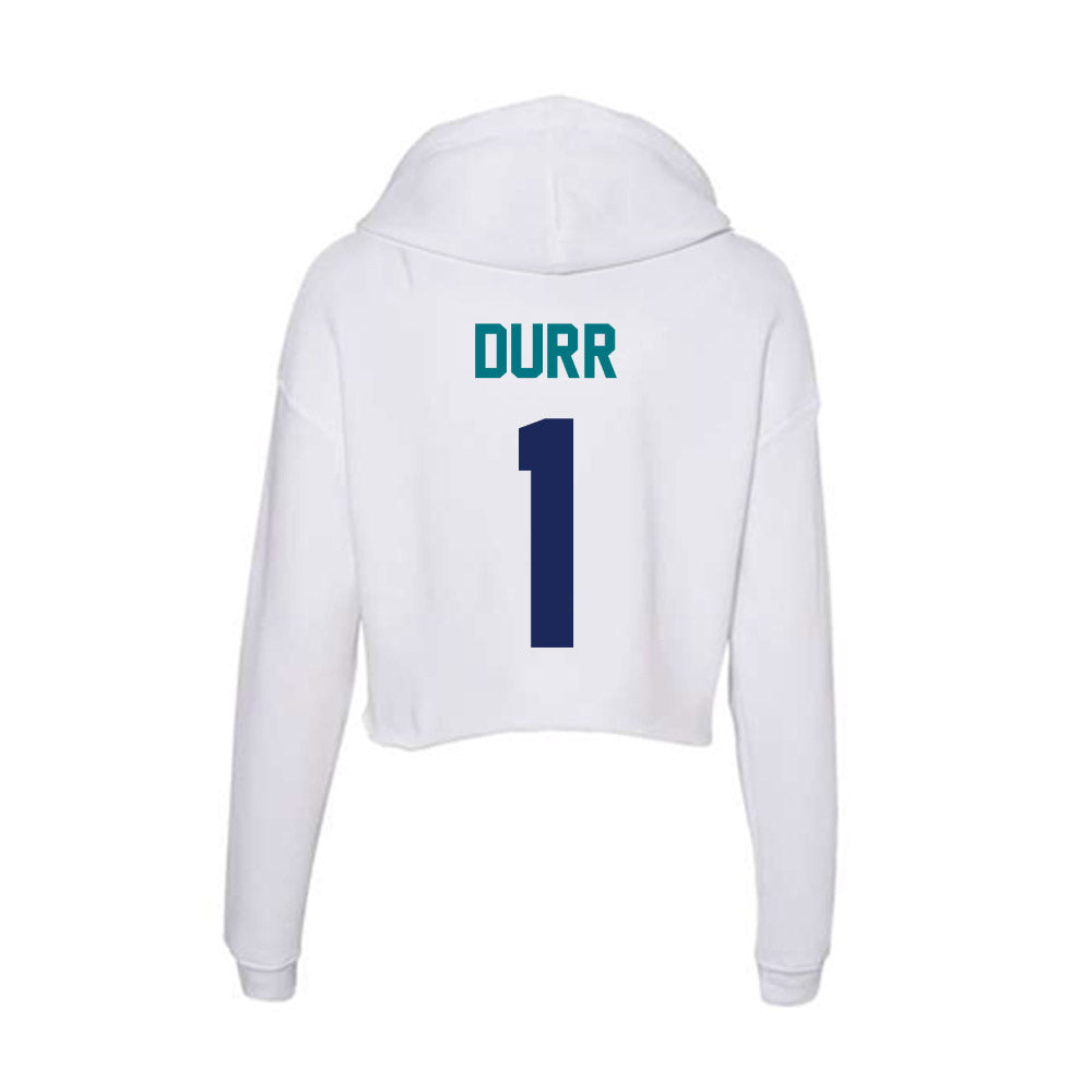 UNC Wilmington - NCAA Men's Basketball : Madison Durr - Classic Shersey Women's Crop Fleece Hoodie-1